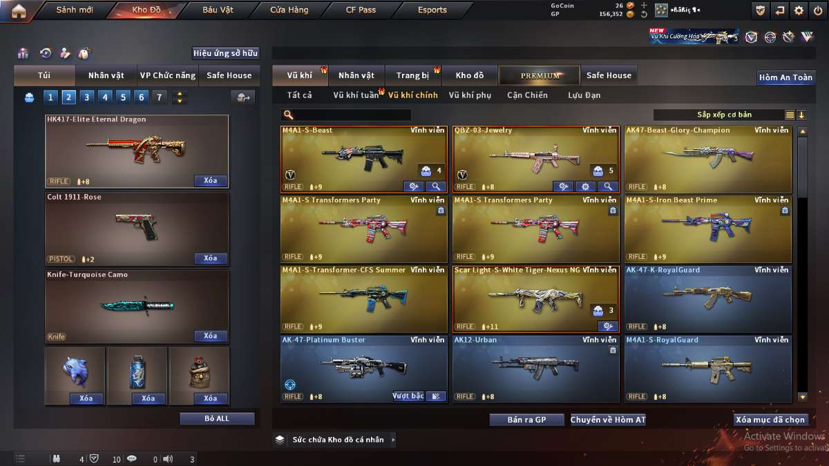shop acc cf uy tin gia re